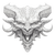 Demon Head V2 Vinyl Car Decal Sticker – Waterproof & UV-Resistant 3.4133333333333336"