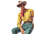 Handsome Cowboy V2 Vinyl Car Decal Sticker – Waterproof & UV-Resistant 3.4133333333333336"