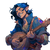Half-Elf Bard V5 Vinyl Car Decal Sticker – Waterproof & UV-Resistant 6.826666666666667"