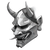 Oni Mask V36 Vinyl Car Decal Sticker – Waterproof & UV-Resistant 3.4133333333333336"