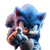 3D Sonic Character Vinyl Car Decal Sticker – Waterproof & UV-Resistant 3.4133333333333336"