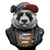 Gangsta Panda Vinyl Car Decal Sticker – Waterproof & UV-Resistant 3.4133333333333336"