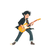 Rock Guitarist V2 Vinyl Car Decal Sticker – Waterproof & UV-Resistant 6.826666666666667"