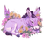 Coquette Eeyore Illustration Vinyl Car Decal Sticker – Waterproof & UV-Resistant 3.4133333333333336"