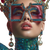 Glamorous Retro-Futurist Muse Vinyl Car Decal Sticker – Waterproof & UV-Resistant 6.826666666666667"