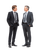 Businessmen Conversing Vinyl Car Decal Sticker – Waterproof & UV-Resistant 4.16"