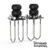 Timbren Bump Stop ABSGMFK Active Off-Road; Rubber; 5-1/8 Inch Overall Height; 2.875 Inch Compressed Height; Black; Single