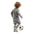Child Playing Soccer V2 Vinyl Car Decal Sticker – Waterproof & UV-Resistant 3.4133333333333336"