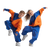 Joyful Breakdancing Duo Vinyl Car Decal Sticker – Waterproof & UV-Resistant 3.4133333333333336"