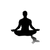 Meditating Silhouette V8 Vinyl Car Decal Sticker – Waterproof & UV-Resistant 3.4133333333333336"
