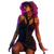 Glam-Punk Performer Vinyl Car Decal Sticker – Waterproof & UV-Resistant 6.826666666666667"