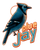 Blue Jay Neon Vinyl Car Decal Sticker – Waterproof & UV-Resistant 4.0"