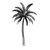 Chrome Palm Tree Vinyl Car Decal Sticker – Waterproof & UV-Resistant 3.4133333333333336"