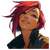 Cyberpunk Redhead V6 Vinyl Car Decal Sticker – Waterproof & UV-Resistant 3.4133333333333336"