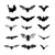 Bat Silhouettes V2 Vinyl Car Decal Sticker – Waterproof & UV-Resistant 3.4133333333333336"