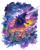Cosmic Godzilla Rampage Vinyl Car Decal Sticker – Waterproof & UV-Resistant 4.1066666666666665"