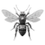 Glitchy Bumblebee Blueprint Vinyl Car Decal Sticker – Waterproof & UV-Resistant 3.4133333333333336"