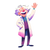 Cheerful Scientist Vinyl Car Decal Sticker – Waterproof & UV-Resistant 3.4133333333333336"