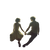 Holding Hands V16 Vinyl Car Decal Sticker – Waterproof & UV-Resistant 3.4133333333333336"