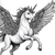 Flying Pegasus Unicorn Vinyl Car Decal Sticker – Waterproof & UV-Resistant 3.4133333333333336"