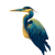 Majestic Blue Heron V4 Vinyl Car Decal Sticker – Waterproof & UV-Resistant 6.826666666666667"