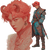 K-Pop Tiefling Idol Vinyl Car Decal Sticker – Waterproof & UV-Resistant 3.4133333333333336"