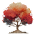 Tree Illustration Vinyl Car Decal Sticker – Waterproof & UV-Resistant 3.4133333333333336"