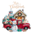 Festive Snowman Scene V2 Vinyl Car Decal Sticker – Waterproof & UV-Resistant 3.4133333333333336"