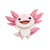 Smiling Winged Axolotl Vinyl Car Decal Sticker – Waterproof & UV-Resistant 3.4133333333333336"