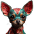 Watermelon Chihuahua Vinyl Car Decal Sticker – Waterproof & UV-Resistant 3.4133333333333336"