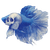 Skull-Faced Beta Fish Vinyl Car Decal Sticker – Waterproof & UV-Resistant 3.4133333333333336"