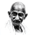 Mahatma Gandhi Portrait V2 Vinyl Car Decal Sticker – Waterproof & UV-Resistant 6.826666666666667"