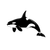 Killer Whale Silhouette Vinyl Car Decal Sticker – Waterproof & UV-Resistant 6.826666666666667"