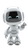 Friendly Futuristic Robot V12 Vinyl Car Decal Sticker – Waterproof & UV-Resistant 9.706666666666667"