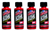 4x Lucas Oil Octane Booster | Turbo Safe | Clean Burn | 2oz Single Bottle