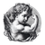 Cherub Flexing Bicep Vinyl Car Decal Sticker – Waterproof & UV-Resistant 6.826666666666667"