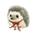 Cute Hedgehog Christmas Vinyl Car Decal Sticker – Waterproof & UV-Resistant 6.826666666666667"