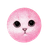 Pink Cat Circle Vinyl Car Decal Sticker – Waterproof & UV-Resistant 3.4133333333333336"