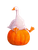 Silly Goose Pumpkin Vinyl Car Decal Sticker – Waterproof & UV-Resistant 8.213333333333333"