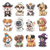 Cute Costumed Dogs Vinyl Car Decal Sticker – Waterproof & UV-Resistant 6.826666666666667"