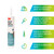 4x Strong Marine Grade Silicone Adhesive | Clear, 1/10 Gallon Cartridge | Ideal for Metal, Fiberglass, Glass | -40°F to +190°F