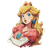 Princesa Peach Vinyl Car Decal Sticker – Waterproof & UV-Resistant 3.4133333333333336"
