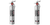 2x H3R Fire Extinguisher | 1-A:10-B:C Rating | USCG Approved | 2.5 lb Bottle | Steel Chrome | Rechargeable | Mounting Bracket