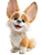 Happy Corgi Rendering Vinyl Car Decal Sticker – Waterproof & UV-Resistant 4.1066666666666665"