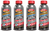 4x Bars Leaks Radiator Sealer 1186 Use To Seal Leaks/Stops Overheating/Reduces Water Temperature; Coolant Additive; 16.9 Ounce Bottle; Single