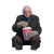 Bernie Sanders Popcorn Vinyl Car Decal Sticker – Waterproof & UV-Resistant 3.4133333333333336"