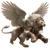 Winged Lion Sphinx V2 Vinyl Car Decal Sticker – Waterproof & UV-Resistant 3.4133333333333336"