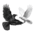 Crow Vs Dove Vinyl Car Decal Sticker – Waterproof & UV-Resistant 3.4133333333333336"