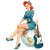 Pin Up Girl V45 Vinyl Car Decal Sticker – Waterproof & UV-Resistant 3.4133333333333336"