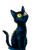 Starry Night Kitten V2 Vinyl Car Decal Sticker – Waterproof & UV-Resistant 4.0"